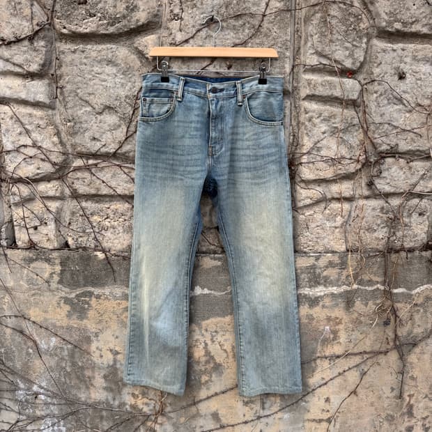 리바이스 빈티지 517 부츠컷 워싱 데님 팬츠