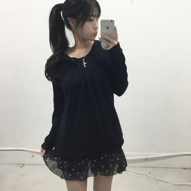 [THEORIA] 세오리아 로걀 리본 큐빅 니트 