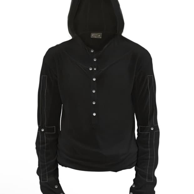 파이키 비액세스 크로스 레이어드후디 Cross Layered Hoodie