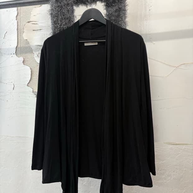black drape cardigan