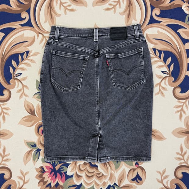 (27)리바이스 LEVIS 데님 스커트(차콜)