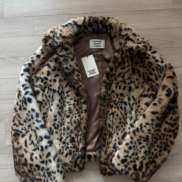 마지셔우드 레오파드 퍼 자켓