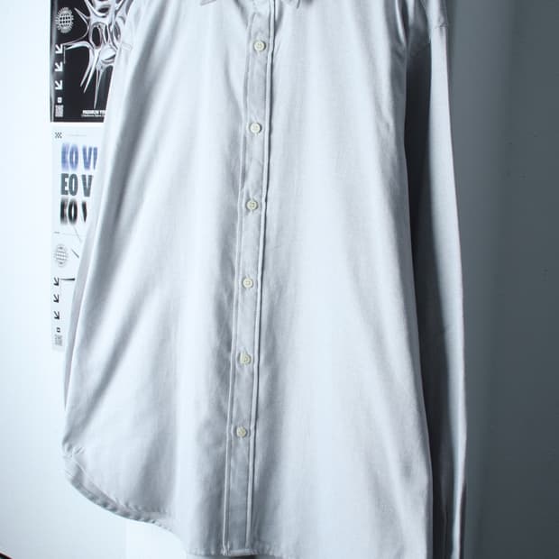 (L-XL) 라퍼지스토어 셔츠 남방 옥스포드 그레이 무지-H30727