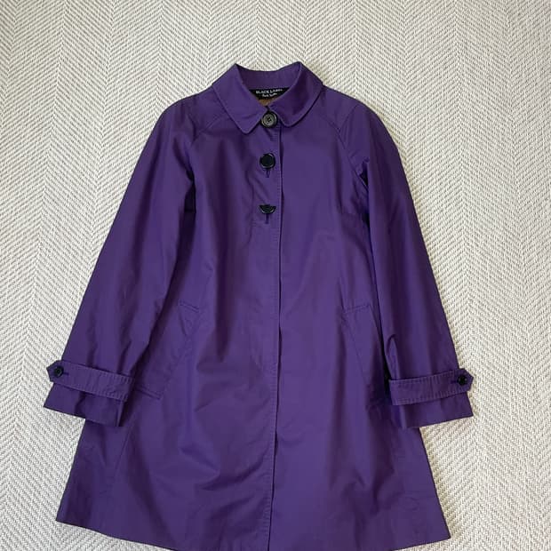 폴 스미스 블랙라벨 아트 라이닝 코튼 트렌치 코트