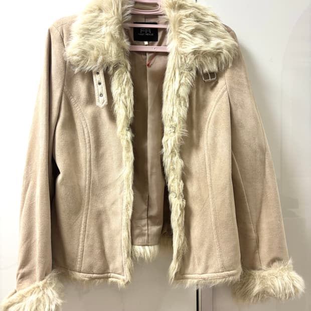 빈티지 베이지 무스탕 자켓