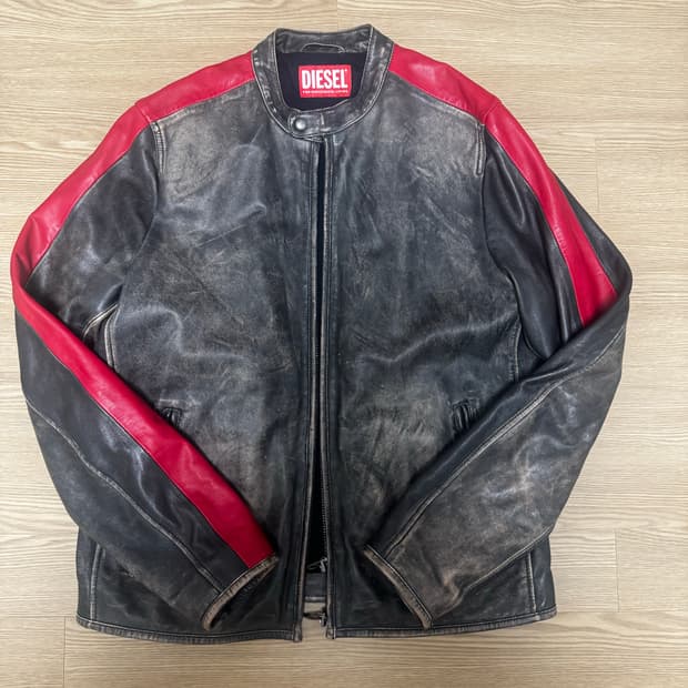 디젤 L-RENN 가죽 라이더 자켓 50 팝니다