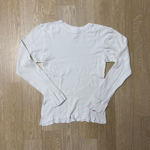 슈프림 헤인즈 써멀 와플 크루넥 플레인 롱슬리브M