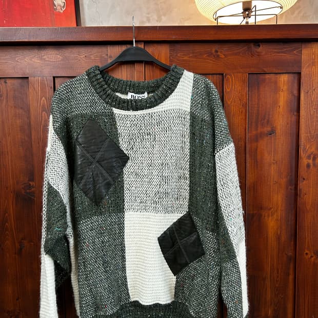 휴고보스 울 니트 