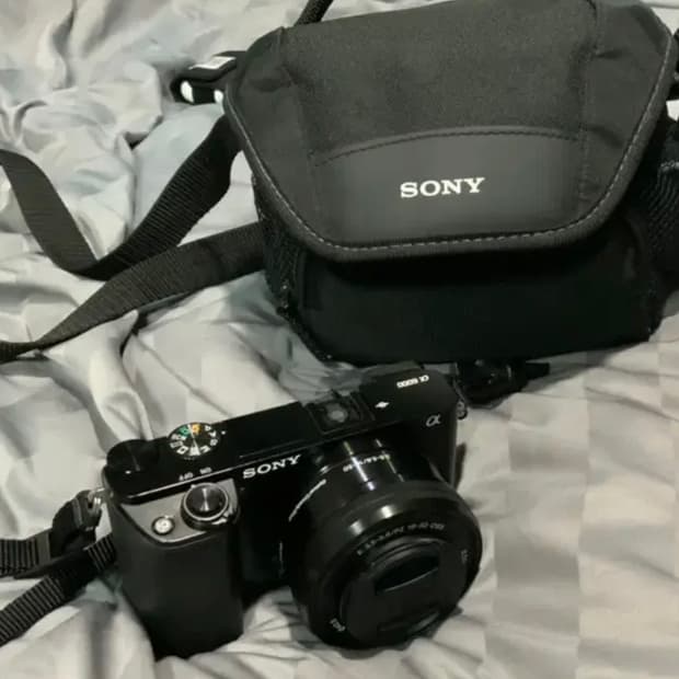 풀구성 소니 a6000 미러리스 카메라 블랙