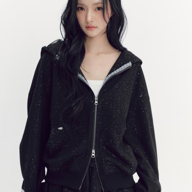 (구함) 더티스 TWINKLE ANGEL ZIP-UP HOODIE