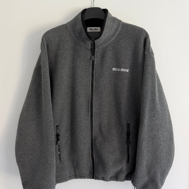 [M] 미우미우 플리스 자켓 그레이 