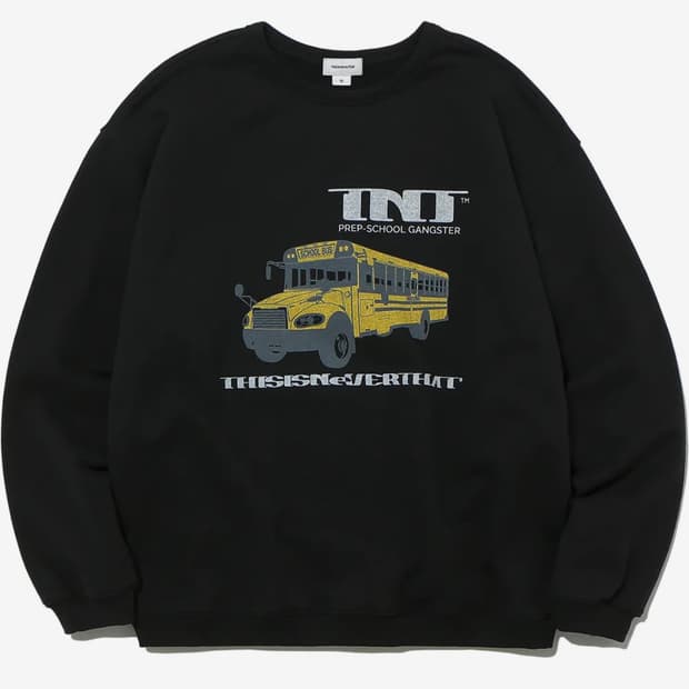 디스이즈네버댓 스쿨버스 맨투맨 s