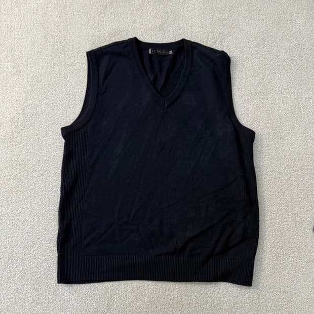 105 엘르옴므 브이넥 니트 베스트0122T1