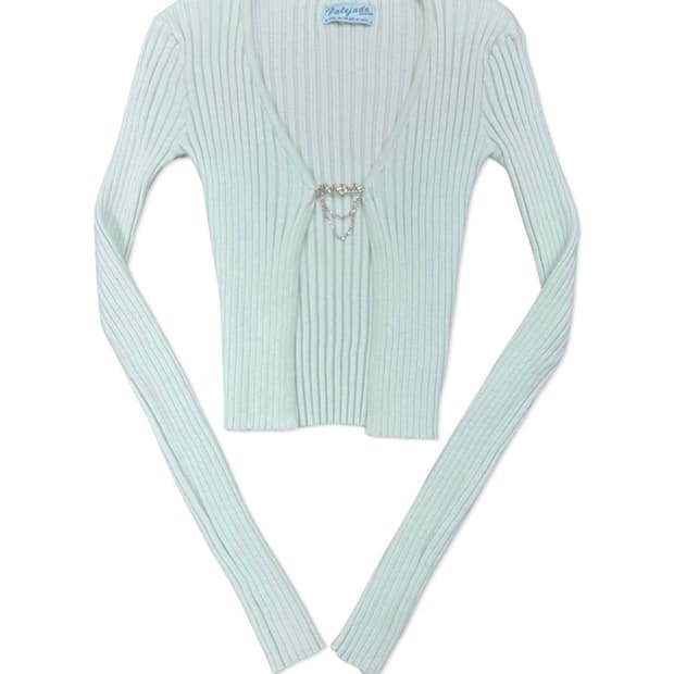 (새상품) 페일제이드 펜던트 가디건 민트