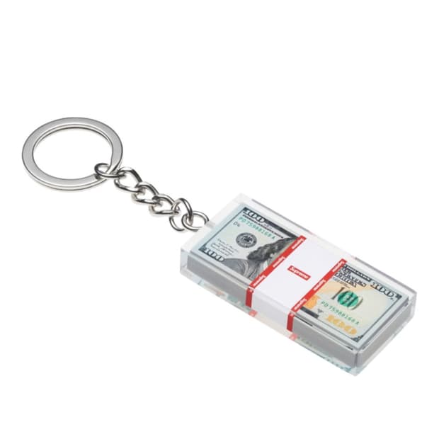 슈프림 캐시 페이퍼 키체인