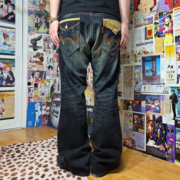 에드윈 일본판 웨스턴 포켓 부츠컷 데님 팬츠