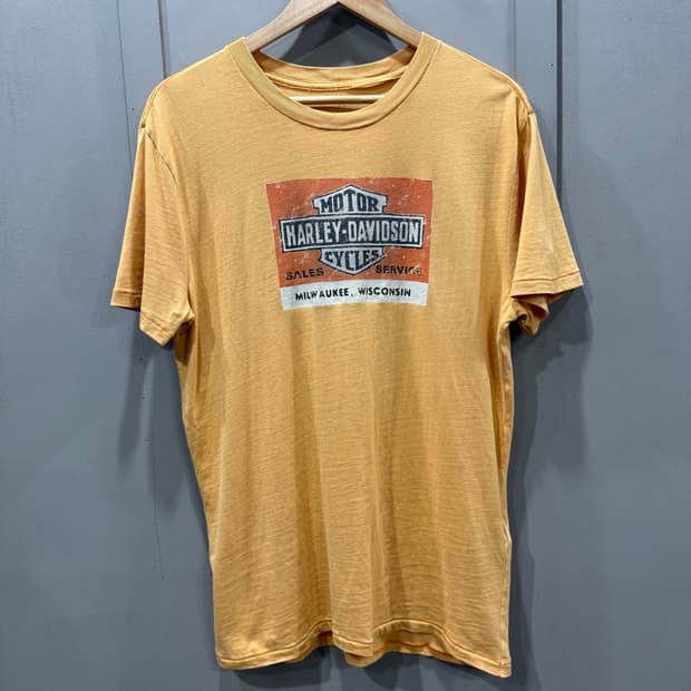 L 할리데이비슨 Harley Davidson 빈티지 반팔 티셔츠