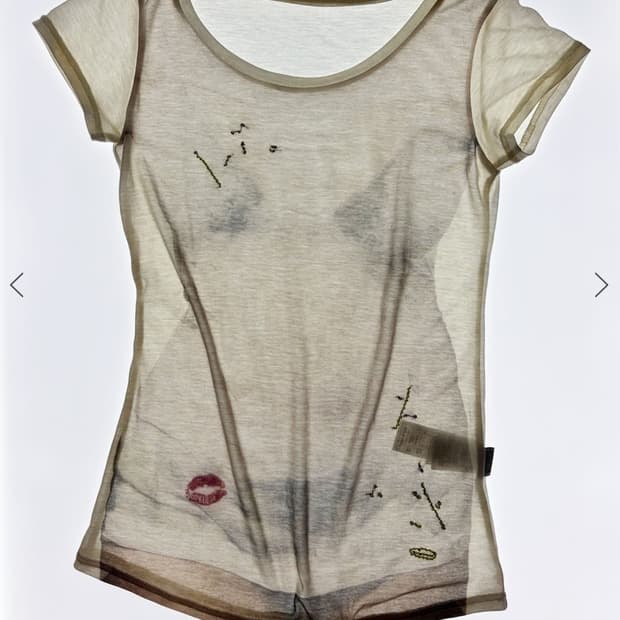 sculptor wet sheer tee white