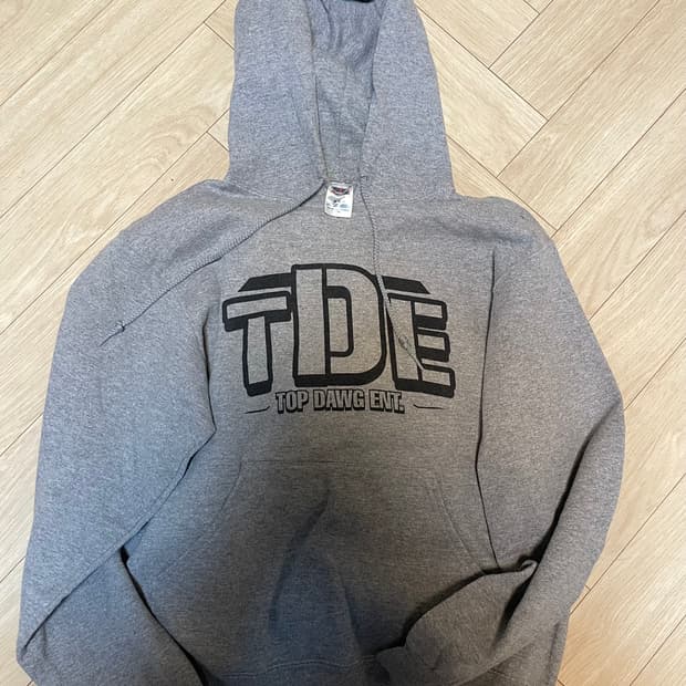 TOP DAWG ENT 후드티 굿즈 회색 m(켄드릭 스쿨보이큐 등 착용)