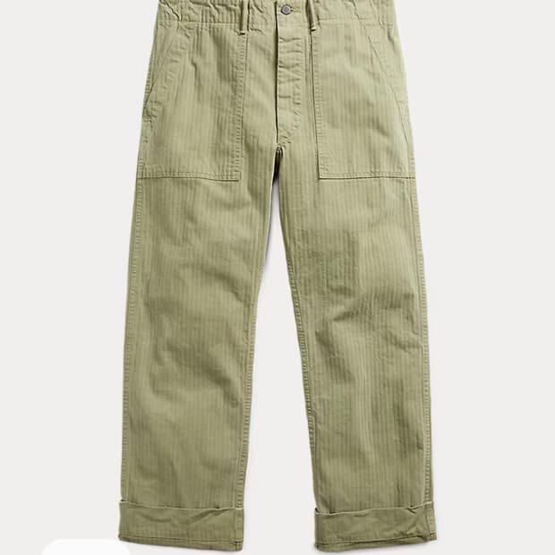 Rrl 헤링본 퍼티그팬츠 32/32 국내새상품