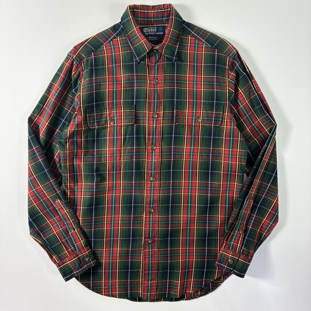 Polo 폴로 랄프로렌 투포켓 체크 타탄 셔츠