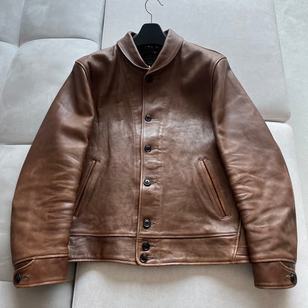 와코마리아 19FW 코삭자켓 카우하이드 브라운 L사이즈