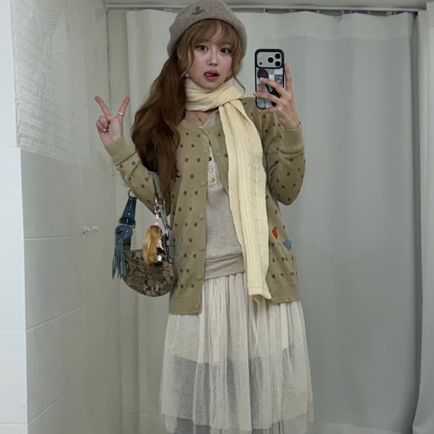 비비안웨스트우드 베이지 베레모