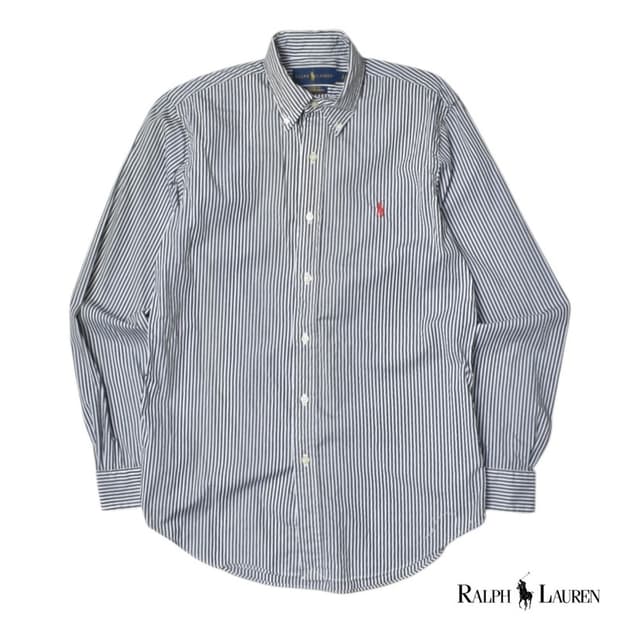 폴로 랄프로렌 큐알 스트라이프 셔츠 S