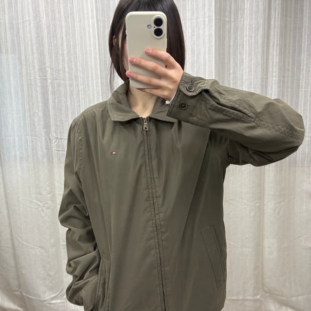 타미힐피거 스윙톱 블루종 자켓 M