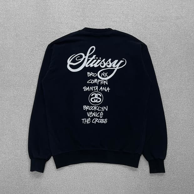 스투시 Stussy 00s 월드투어 크루넥 맨투맨