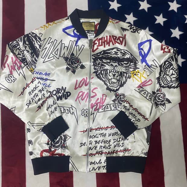 에드하디 타이거 블루종 자켓