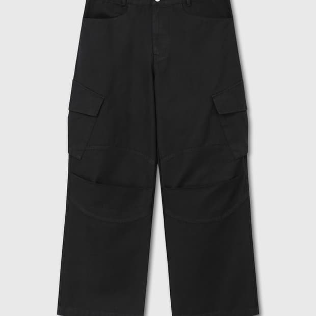 WASHED VERN CARGO PANTS (BLACK) 