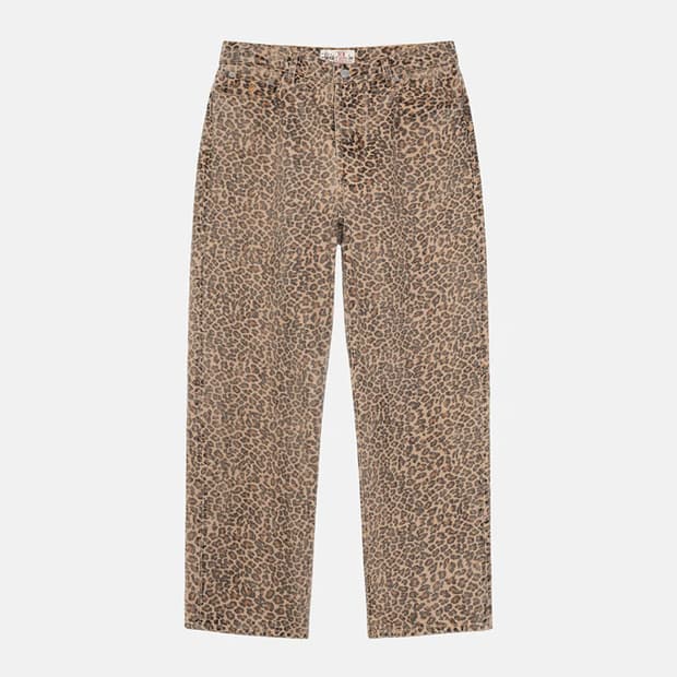 스투시 뉴클래식진 레오파드