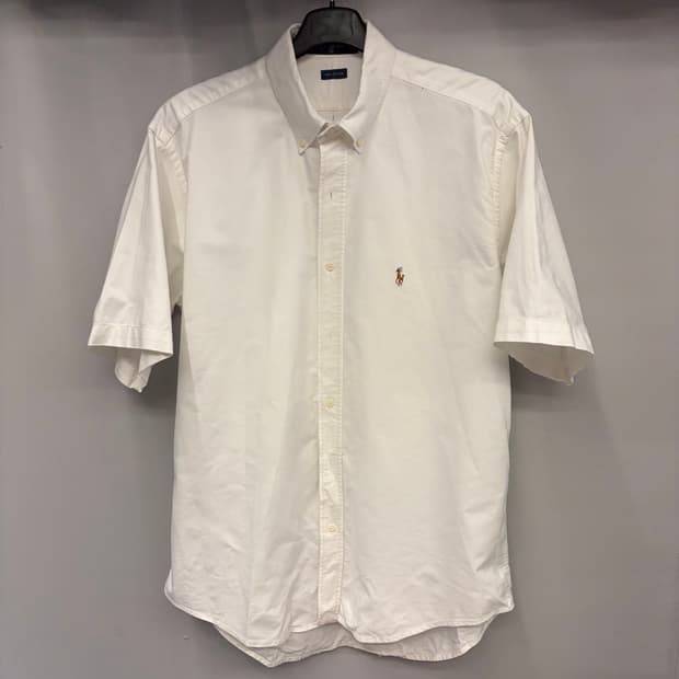 폴로 랄프 로렌 화이트 반팔 셔츠 XL