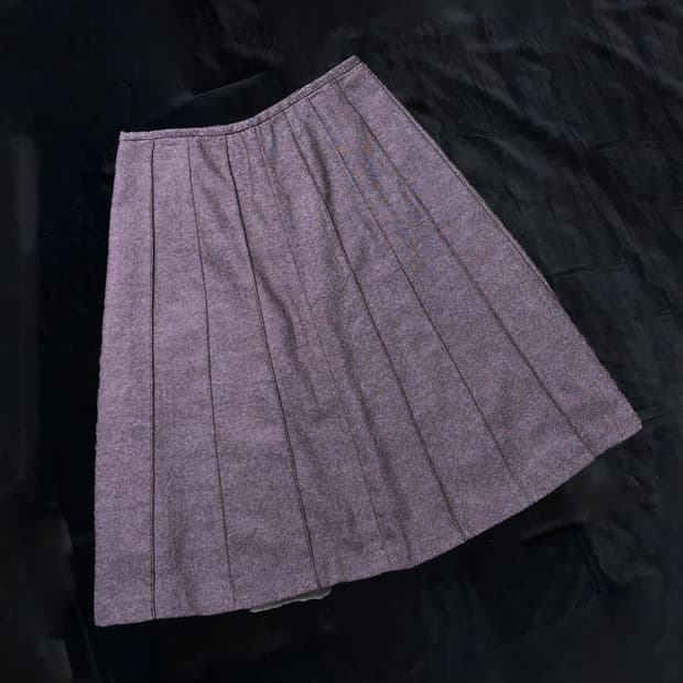 일본빈티지 라인 미디 스커트
