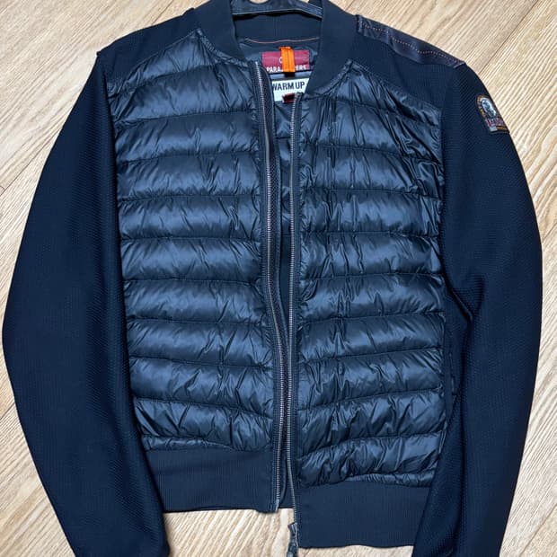 (정품) 파라점퍼스 패딩 봄버 자켓 블랙 니트패딩 경량패딩