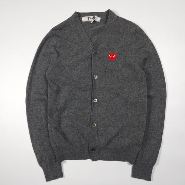 꼼데가르송 레드와펜 가디건