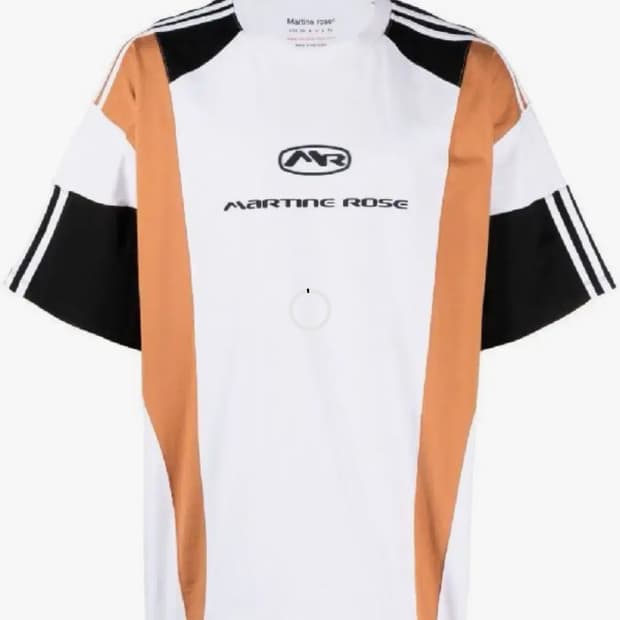 마틴로즈 로고 프린팅 패널 코튼 티셔츠 XL