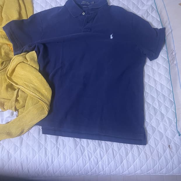폴로 정품 반팔 카라티 pk 티셔츠 네이비 남색 커스텀슬림핏 xl