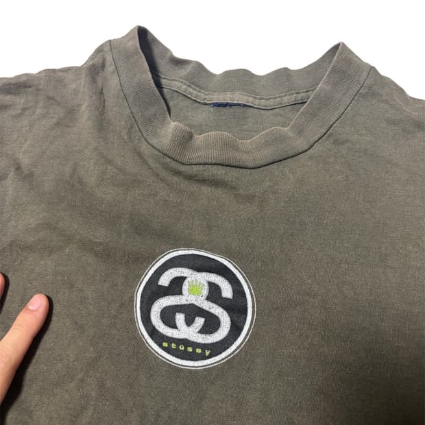 90s Stussy Double S Logo Short-Sleeve