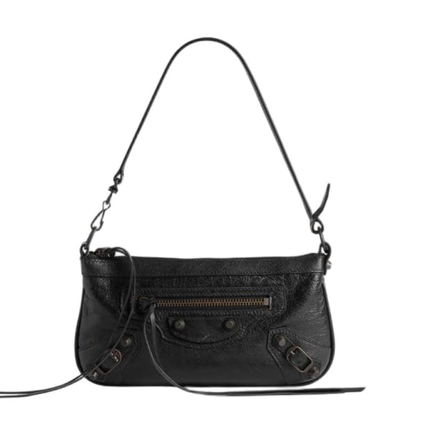 [새상품] 발렌시아가 르시티 파우치 온 스트랩 블랙