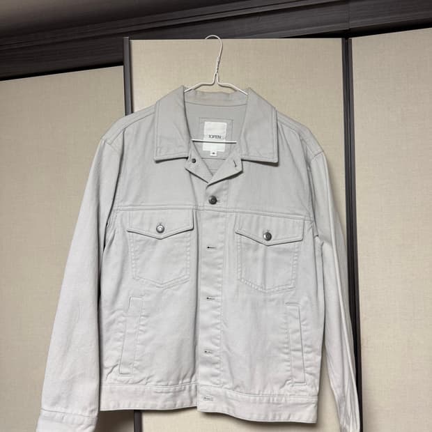 탑텐 트러커 데님 자켓 그레이 95사이즈
