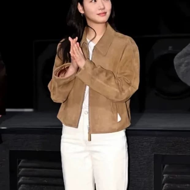 (s) 로우클래식 스웨이드 크롭 자켓