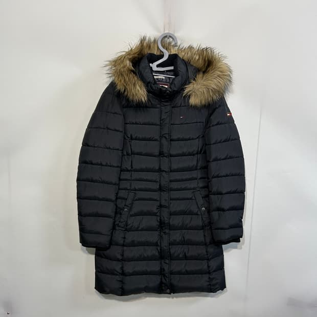 타미힐피거 여성 롱패딩 M 블랙