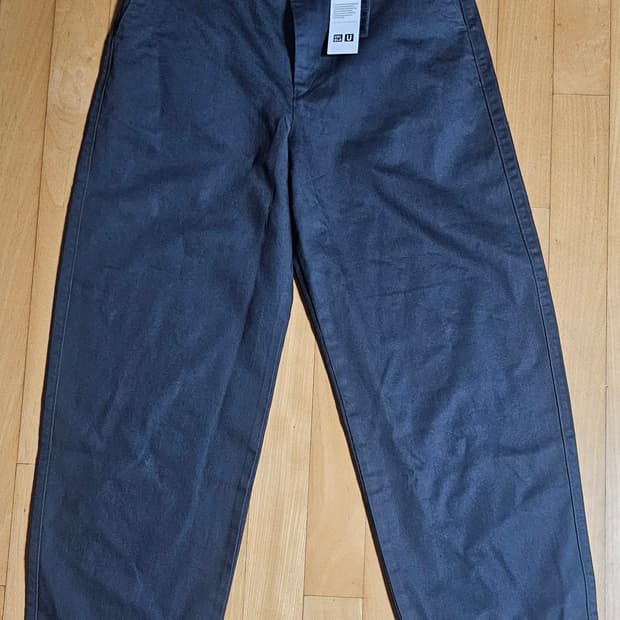 79)유니클로U 와이드 블루 치노팬츠(새제품)