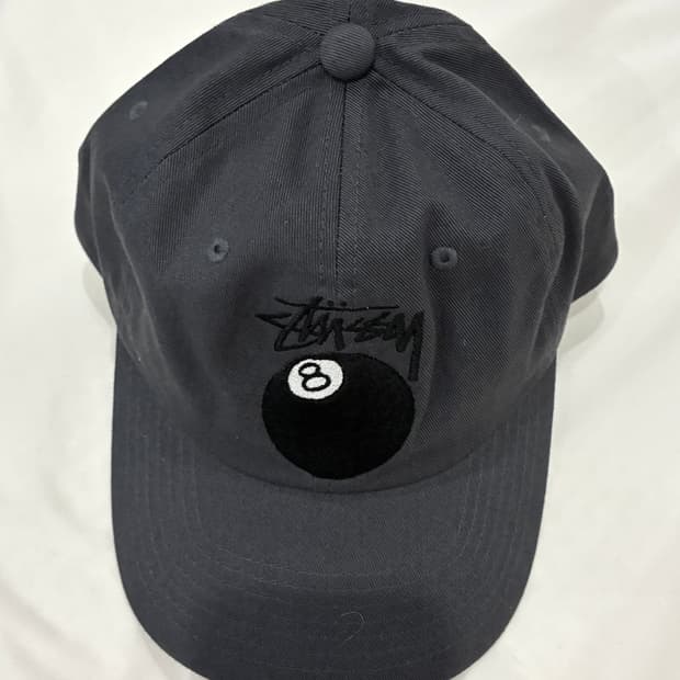 스투시 스탁 8볼캡 다크 그레이