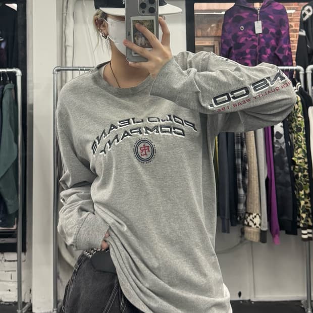 폴로 진스 빅로고 롱슬리브