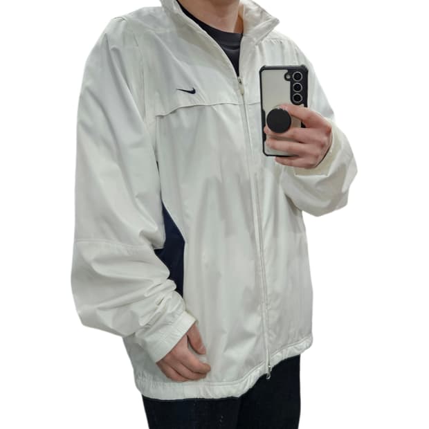 2XL 나이키 디테처블 빈티지 화이트 바람막이