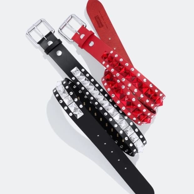 [M] 슈프림 넘버나인 스터드 벨트 블랙