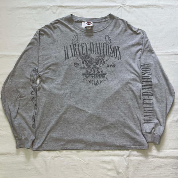 00s 할리데이비슨 프린팅 롱슬리브